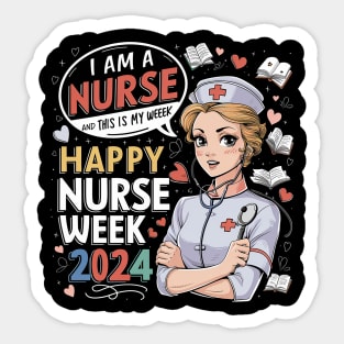 Celebrating Nurses: Happy Nurse Week 2024 Tribute Sticker